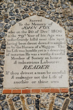 John Fox Memorial, Colney